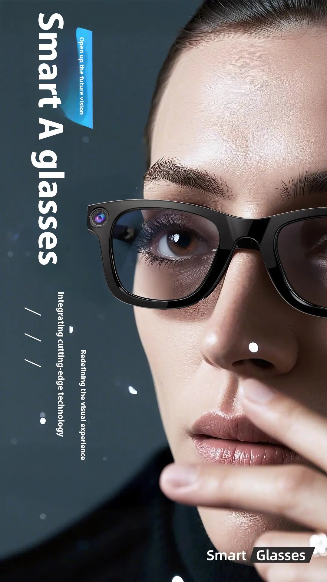 AI Camera Smart Glasses: HD Video Recording, Voice Call & Translation