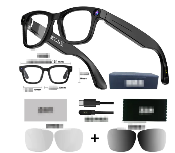 AI Camera Smart Glasses: HD Video Recording, Voice Call & Translation