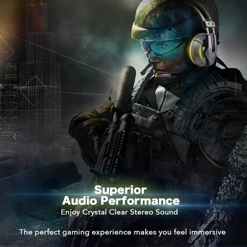 EKSA Head-mounted illuminated gaming headset
