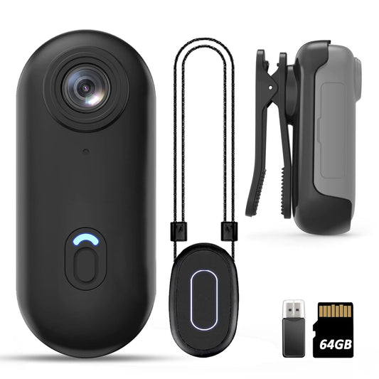 KSADBOSSBO 1080P Personal Body Cam with Clip - Wearable Mini Security Camera for Civilian Use & Hands-Free POV Recording